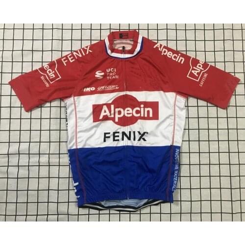 2020 ALPECIN FENIX TEAM NL CHAMPION ONLY SHORT SLEEVE CYCLING JERSEY SUMMER CYCLING WEAR ROPA CICLISMO WITH POWER BAND