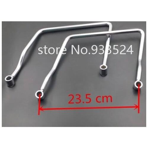 23.5cm Saddle bag Support Bar Mount Bracket For Yamaha Vstar 1100 Classic Kawasaki Vulcan 2000 Suzuki Boulevard Custom