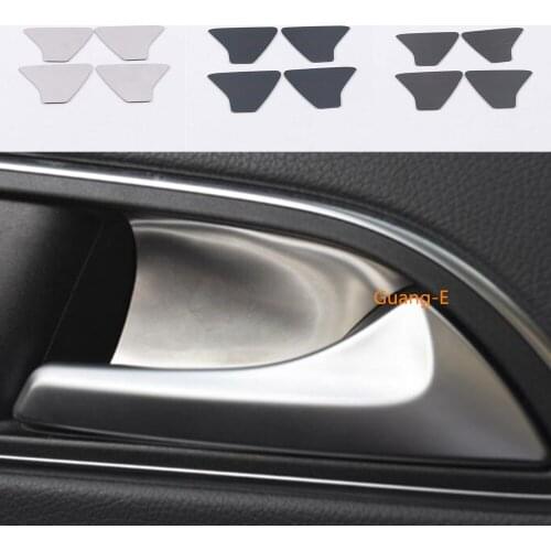 For Mercedes Benz A Class W177 A180 A200 A250 2019 2020 Car sticker trim stainless steel door inner handle bowl frame mark
