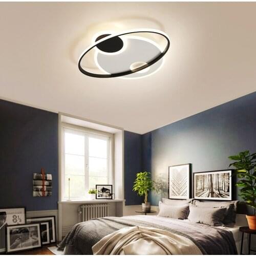 White with Black Modern led Ceiling Lights 90-260V New Modern led Ceiling Lamp lighting lamp for living room bedroom study room