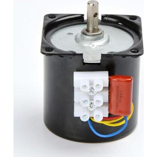Free Shipping 1.5rpm-99rpm 220V AC 14W Gear Motor 60KTYZ Permanent Magnetic Synchronism Lage Snelheid Grote Koppel Kleine Motor