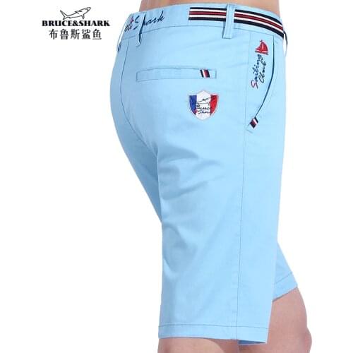 Bruce &Shark 2020 New Summer Men Shorts Casual Male Hot Sale Military Cargo Shorts Knee Length Strech Cotton Short Pants Homme
