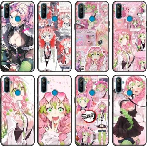 Mitsuri Kanroji Kimetsu no Yaiba Cover For OPPO Realme C3 C11 C15 XT 5 6 7 X2 X7 Pro GT Case For OnePlus 8 Pro Nord 7T 8T Cover