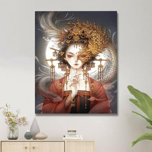 Diy Home Decor Oil Paint By Numbers For Adults With Frame Cotton Canvas Painting Kits 40x50cm Picture Coloring Decorat Art