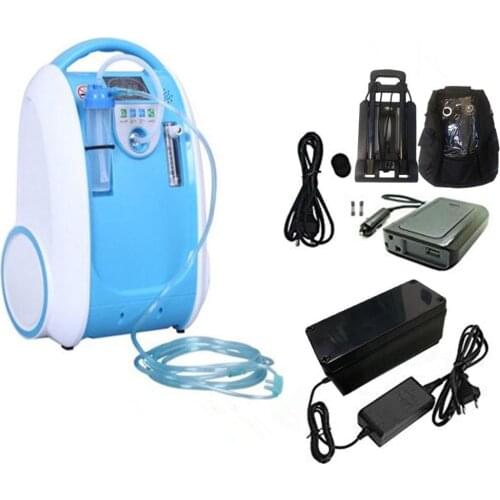 93% 1-5L oxygen concentrator Generator Portable oxygen making device for home outdoor and car use with battery car inverter