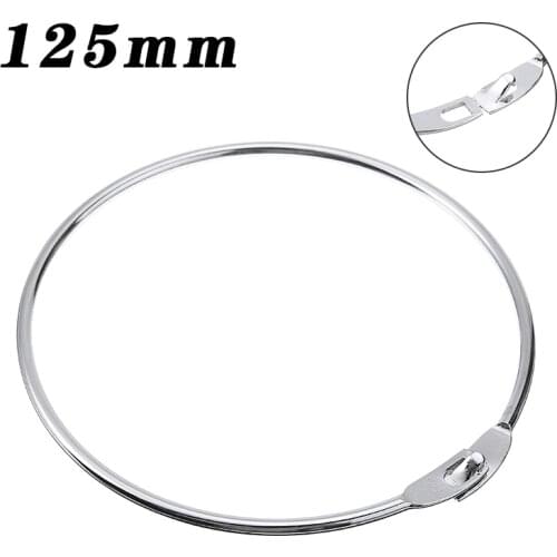 125mm Round Key Ring Split Ring Key Ring Holds 50+ Keys Fit DIY Keychain Rings Circles Accessories