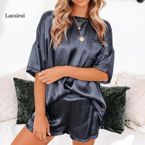 Lanxirui Women's Satin Pajamas