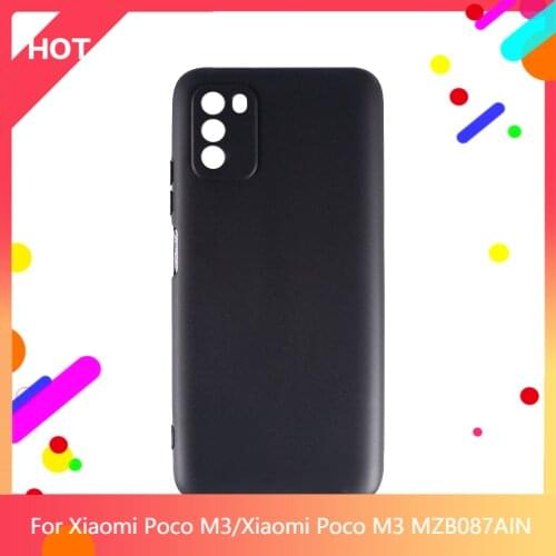 Poco M3 Case Matte Soft Silicone TPU Back Cover For Xiaomi Poco M3 MZB087AIN Phone Case Slim shockproof