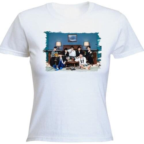 MERCHANDMANIA womens T-shirt BTS BE ESSENTIAL EDITION 2021 womens clothing summer short sleeve