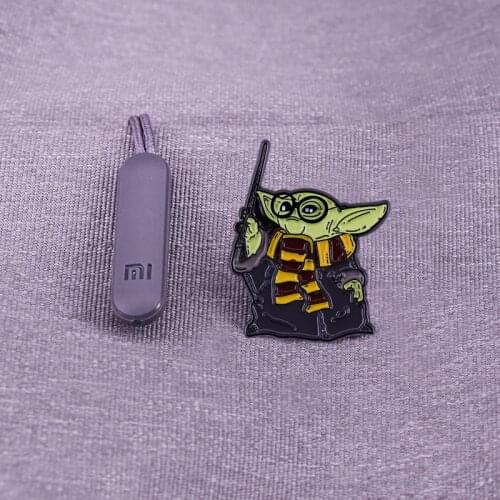 Star Wars Metal Brooch Creative Cartoon Master Yoda Imitation Magician Personality Badge Holiday Gift Backpack Accessories Pin