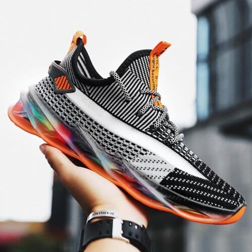 Outdoor Wear Resistant Running Man Sport Shoes Men Sneakers Mens Sports Shoes Male Running Shoes Black Scarpe Uomo Gym GMA-0981