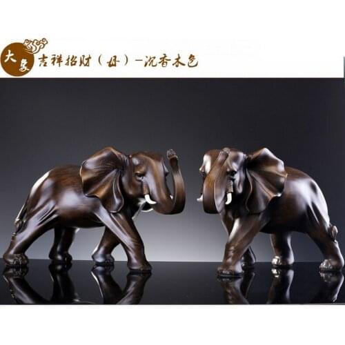 Set Creative Rabbits animals elephants large ornaments Feng Shui living rooms office buildings handicraft furnishings room Home