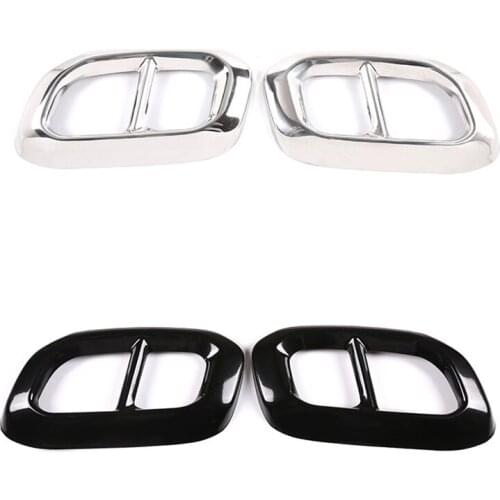Stainless steel ABS Exhaust Muffler Tail Pipe Trim Fit for Benz GLC GLE GLS X253 W167 2020