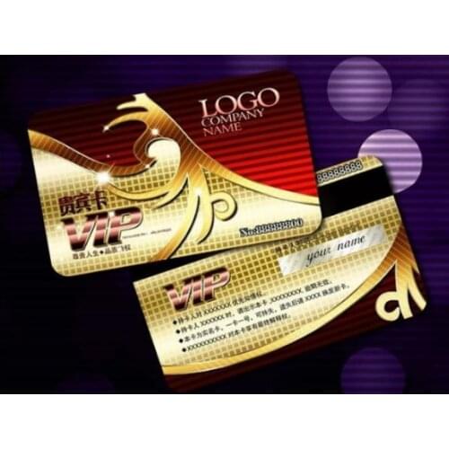 Wholesale Custom Personality Mall VIP Card PVC Magnetic Stripe Card Free Design Business Card