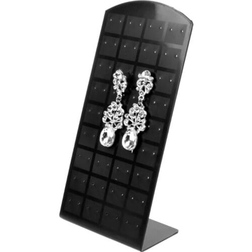 72 Holes Plastic Earring Ear Stud Jewelry Display Rack Stand Organizer Holder R58E