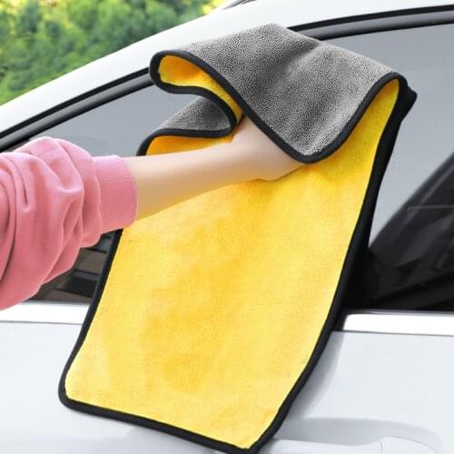 Car Washing Cleaning Towels Car Microfiber Cleaning Cloth Towel Thickened Absorbent Drying Towel For Car Kitchen