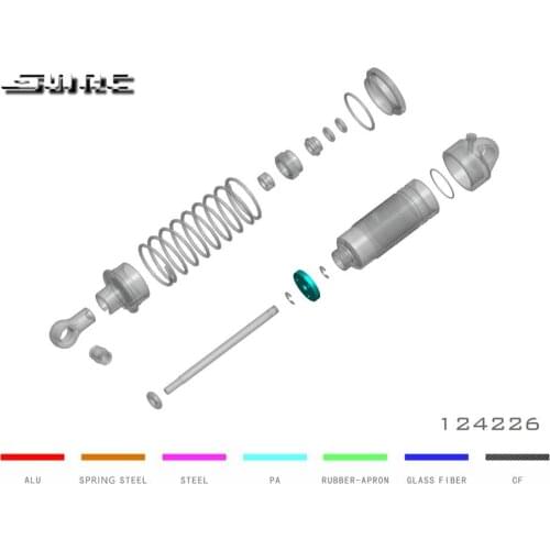 SNRC DK4 124226 SHOCK PISTONS 12*2.0*6HOLE-CNC
