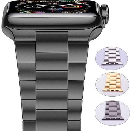 For Apple Watch Series SE 6 5 4 3 2 Band Strap 40/44/42mm Stainless Steel Bracelet Strap for iWatch Band 4 3 38mm Accessories