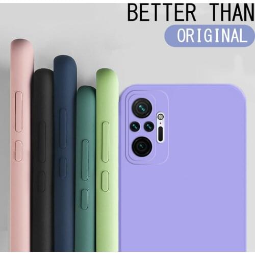 Shockproof Phone Case for Xiaomi Mi 11 Ultra Lite POCO X3 F3 M3 Liquid Silicone Case Redmi Note 9 9S 10 10S 7 8 Pro Max Cover