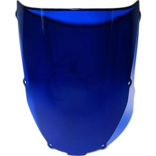 Blue Windshield Windscreen For Kawasaki Ninja ZX6R ZX 6R ZX-6R 636 2000-2002 01