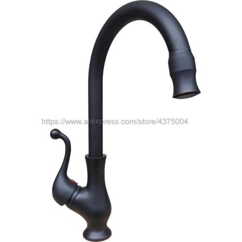 Basin Faucet Single Handle Bathroom Hot/Cold Water Mixer Taps Bathroom Kitchen Deck Mounted Oil Rubbed Bronze Nnf333