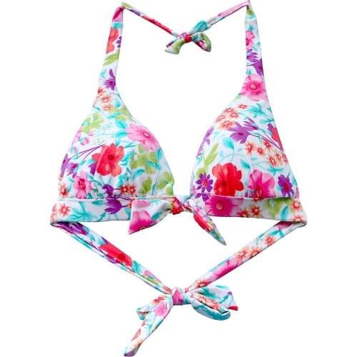 The Triangle Bikini Top Triangle Bikinis Red Flower Swimsuit MIxer TOPS Beachwear Bathing Suits girl Swimming Women Sexy