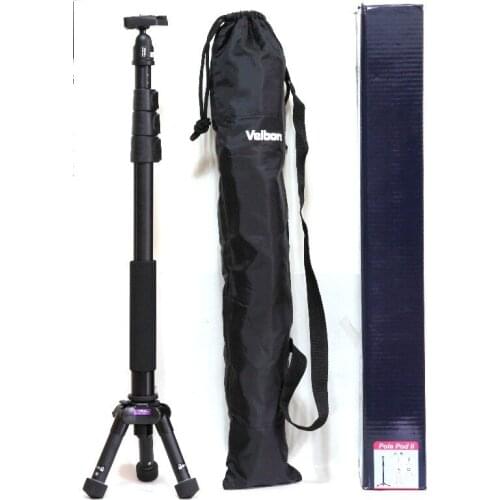 Velbon Pole PodII Sections Aluminium Travel Compact Tripod leg