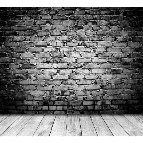 Vinyl Backdrop for Photography Digital Printed Brick Wall with Wood Floor Newborn Photo Background for Professional Studio