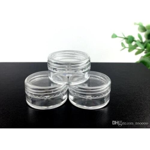 YTP164 5G Portable Empty Plastic Cosmetic Cream Jar Pot Eyeshadow Makeup Face Cream Container Free Shipping