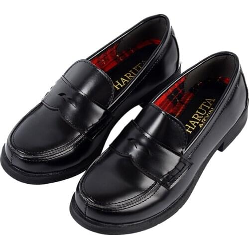 Womens Japanese School Slip on Brogue Oxfords Pumps Casual Cosplay Shoes Uniform Maid Lolita Low Heel Girls 2Colors Retro New