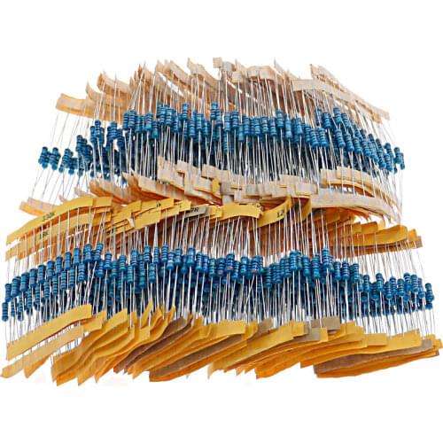 1100Pcs 110value x 10pcs 1% (0.1 ohm - 10M ohm) 1/2W metal film resistance kit