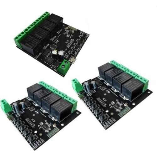 3Pcs 4CH WiFi Switch Tuya Switch Module Wireless Relay Smart Life APP Remote Control Smart Timer for Smart Home Switch