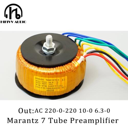50W 50VA Marantz 7 Audio tube amplifier preamplifier circular transformer Output 220V-0-220V 0-6.5V 0-10V input 115V or 220V
