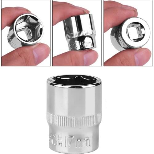8mm-19mm Metal Standard Socket For 3/8 Inch Wrench Repair Accessories Tool Socket Wrench Head Sleeve Double End Hand Tools