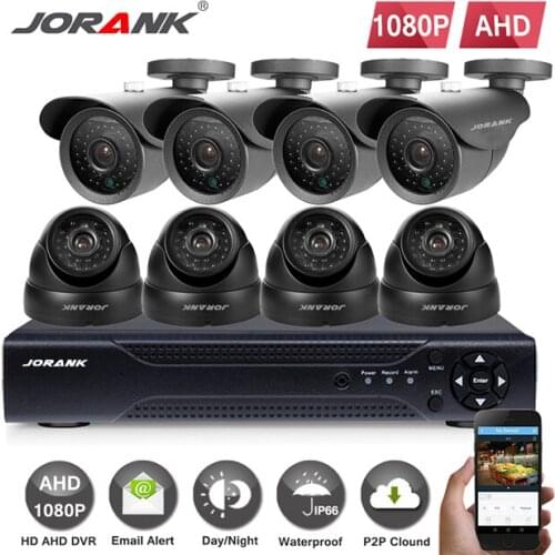 AHD 8CH CCTV 1080P HDMI DVR 2.0MP 3000TVL Outdoor Weatherproof CCTV Camera set Home Security System Surveillance Kit 2TB HDD