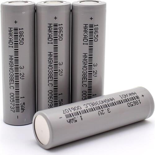 18650 3.2V 1500mah Lifepo4 Rechargeable Battery Cell 3C-5C Discharge For DIY Battery Pack Kid Car Mini Fan Flashlight