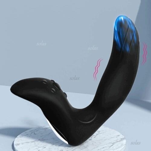 Anal Plug Vibrator Prostate Massager USB Charging Vibration Male Anal Masturbation Sex Toys for Couples Silicone Adult Products
