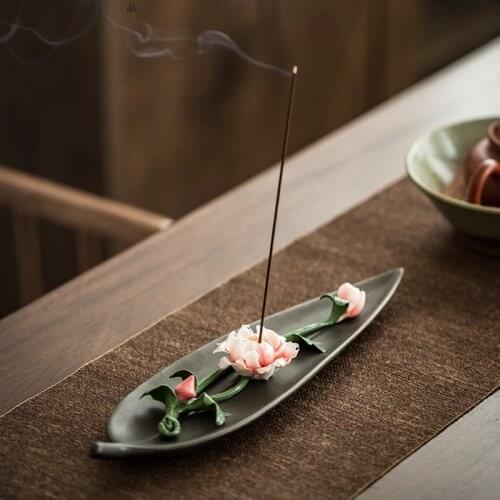 The Hundred Flowers Insence Burner Lotus for Zen Lying Line Incense Sticks Teahouse Living Room Holders Decorations for Home