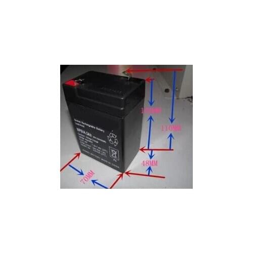 Free shipping 6V 4.5AH lead acid battery rechargeable battery Childrens electric car battery