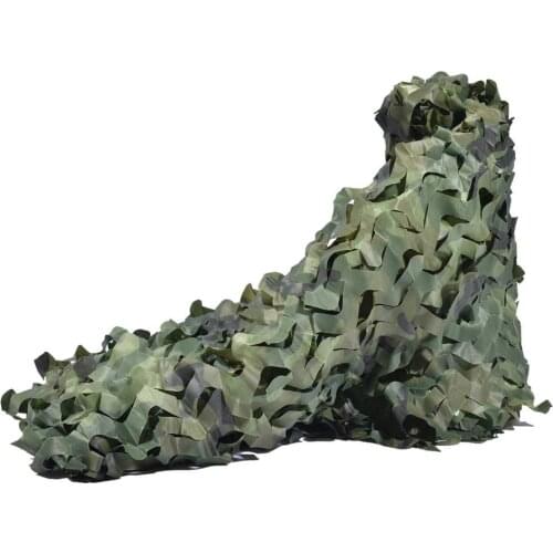 4x6m Double Layer Hunting Camouflage Net Camo Mesh Garden Sun Shelter Wild Woodland Army Training Net Camping Tent Shade Canopy