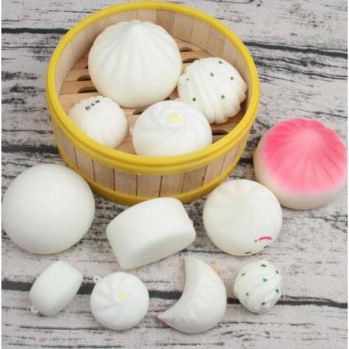 Dumpling squishy Bread Simulation Food Squeeze Toys Fast Rebound Antistress Fidget Funny Adults Toys Gifts for Children