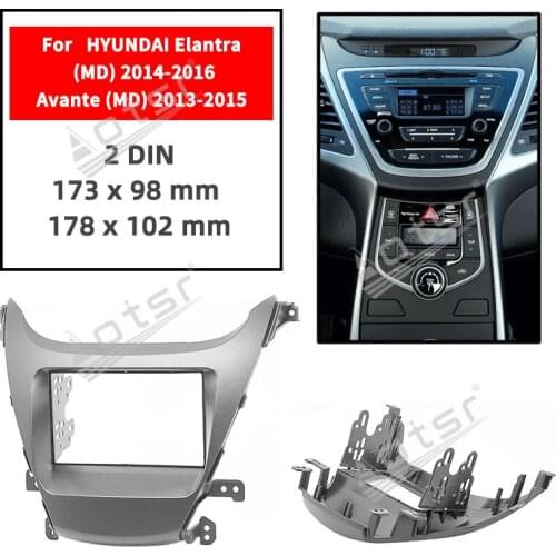 11-483 Car Stereo Radio Fascia Plate Panel Frame Kit ForHYUNDAI Elantra(MD)Avante(MD)Fascia Dash CD Trim Installation Kit