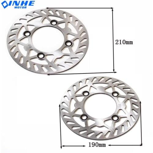 Front and Rear brake disc plate set for Motorcycle motocross KAYO BSE 110cc 125cc 140cc 160cc pocket bike dirt bike