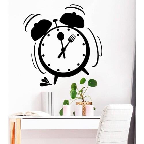 Cartoon Alarm Clock Nursery Wall Stickers Vinyl Art Decals For Kids Rooms Home Decor Wall Art Decal