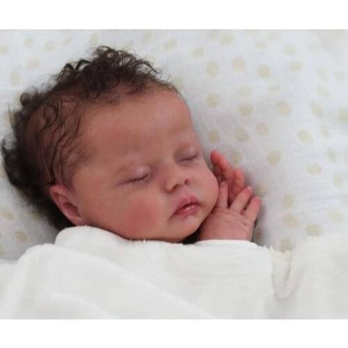 NPK 18inch Reborn Doll Kit Delilah Lifeike fresh color Soft DIY Doll Parts