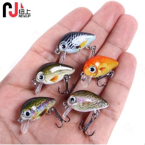 NEWUP 20g 5PCS/set Hard Fishing Lure Pesca Crankbaits Japan Design Mini CrankBaits Artificial Bait For Bass Pike Perch Trout