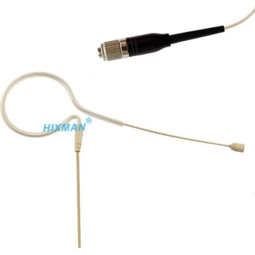 HIXMAN Beige EM1-CH Single Ear OmniDirectional Earset Headset Microphone For Audio Technica ATW-DT3101 ATW-T3201/T5201/T6001S