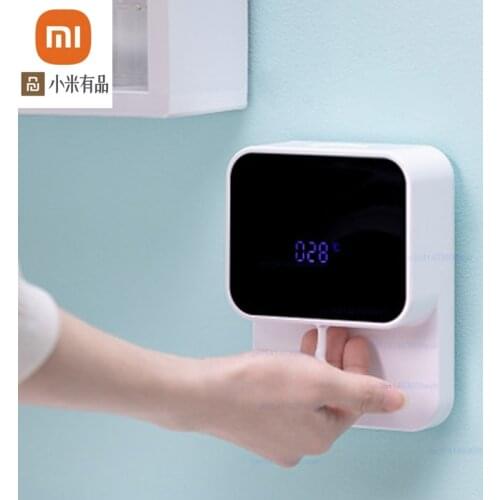 2020 new xiaomi youpin Wall-mounted LED smart sensor household thermometer foam soap dispenser for mobile phone washing