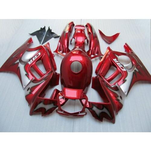 New hot moto parts Fairing kit for Honda CBR600 F3 97 98 wine red black fairings set CBR600 F3 1997 1998 MD26