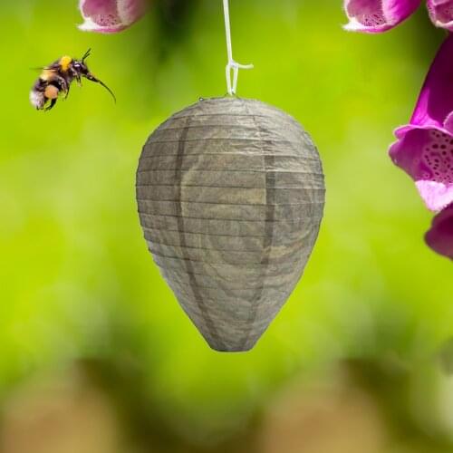 Hanging Wasp Bees Trap Safe Deterrent Repellent Fly Insect Simulated Wasp Nest Household Garden Trapping Elements